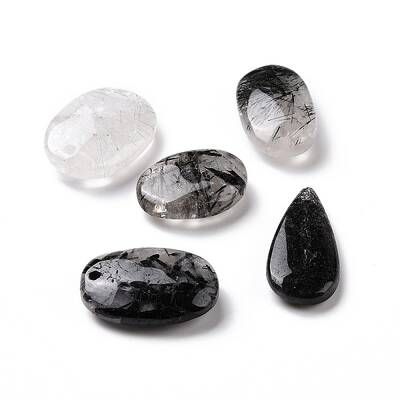 Natural Rutilated Quartz Pendants