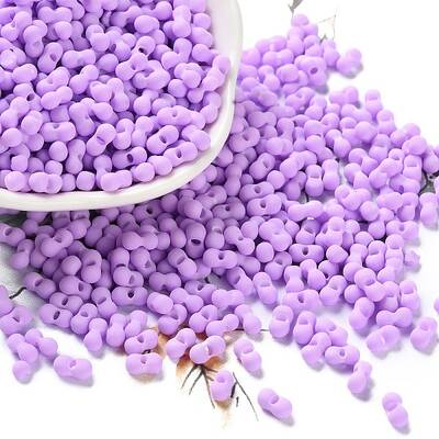 Rubberized Style Glass Seed Beads