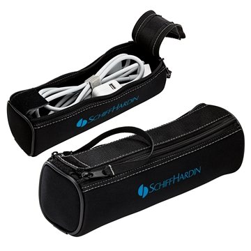 50 Customized Terzo Neoprene Travel Case - Dual Zipper & Hook Loop