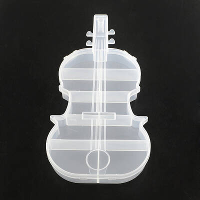 Violin Plastic Bead Storage Containers
