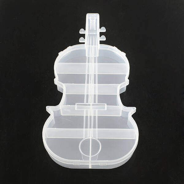 Violin Plastic Bead Storage Containers