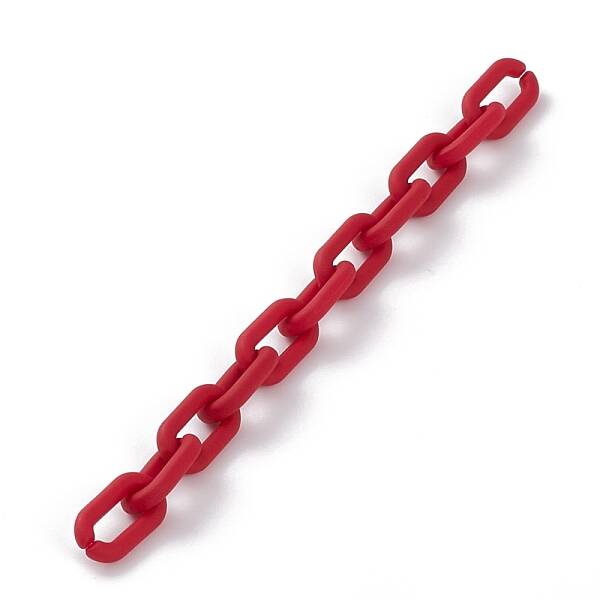 Handmade Rubberized Style Acrylic Cable Chains