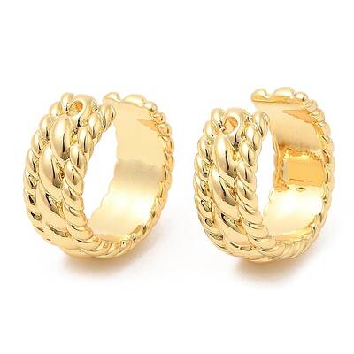 Brass Cuff Earrings