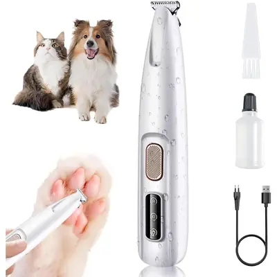 2025 New Pet Trimmer - Waterproof Rechargeable Pet Grooming Tool for Dogs and Cats, Multifunctional Pet Hair Clippers with LE...