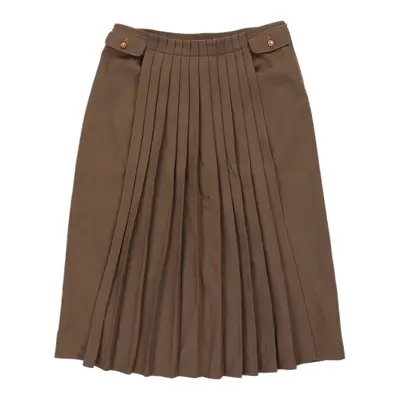 Les Copains Skirt - 30W UK 10 Brown Leather | Size: UK 10