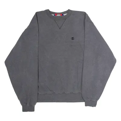 CHAMPION Mens Sweatshirt Grey Crew Neck L