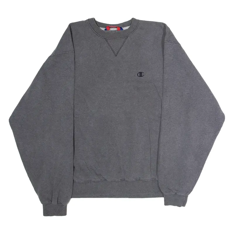 CHAMPION Mens Sweatshirt Grey Crew Neck L