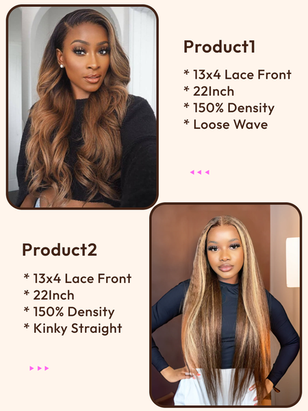 2 Wigs $99 for 22