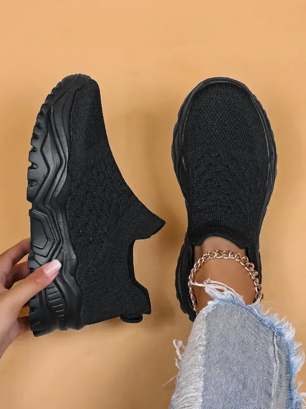 Solid Lightweight Mesh Women Designer Sneakers, Girl Footwear, Runner & Trainer Sports Shoes, Breathable Athletic Training Sh...