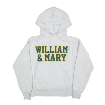 CHAMPION Reverse Weave William & Mary Hoodie Grey Pullover Mens S