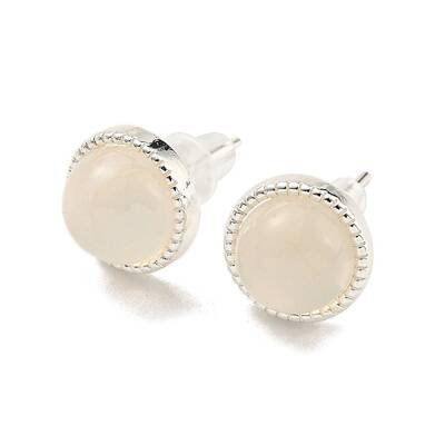 Natural Agate Stud Earrings