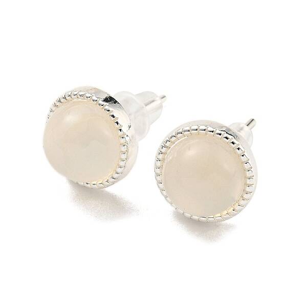 Natural Agate Stud Earrings