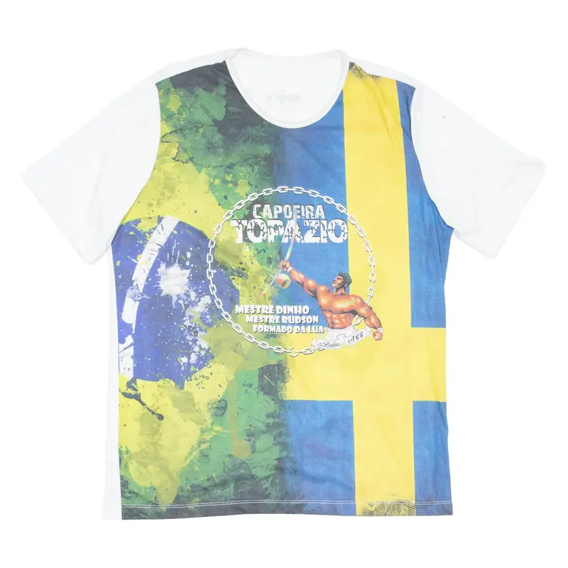 Mens T-Shirt Blue L