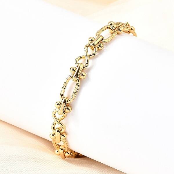 304 Stainless Steel Oval & Infinity Link Chain Bracelets for Women