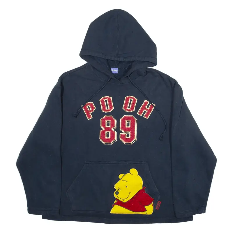 DISNEY Winnie The Pooh Hoodie Blue Pullover Girls M