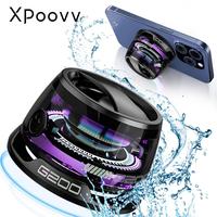 Xpoovv Magnetic Portable Wireless G200 Speaker , Premium Sound Quality , Mini LED Shower Speaker , TWS，Outdoor, Camping Aud...
