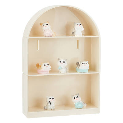 3-Tier Plastic Wall-Mounted Action Figures Display cases