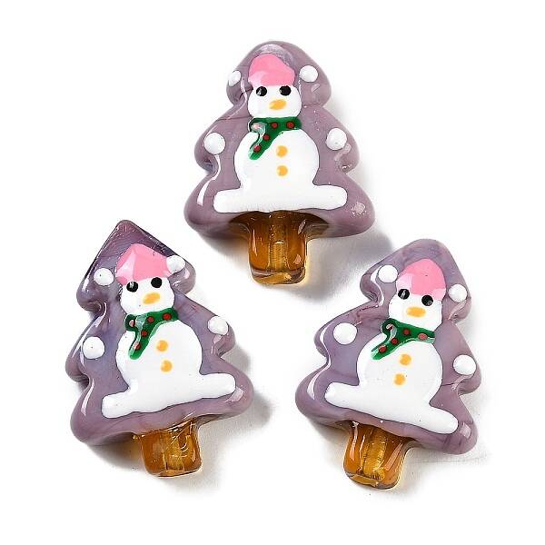 Christmas Theme Handmade Lampwork Beads