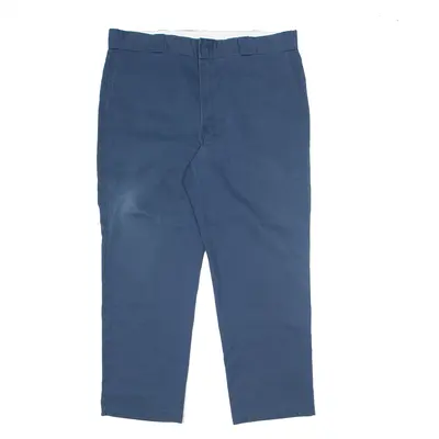 DICKIES Chino Trousers Blue Regular Straight Mens W40 L30