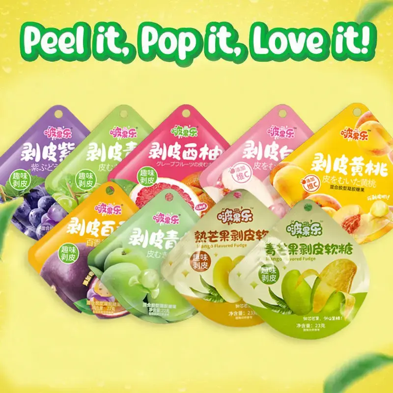 BOBOLE Peelerz & 4D Gummy Combo Pack -9Fan-Favorite Flavors CandyPeel lt Pop lt，Love lt! Perfect Candy Gift Snack Sour Swee...