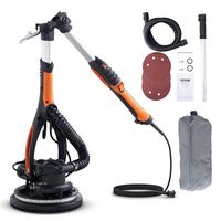 VEVOR Electric Drywall Sander 900W, Self-Suction & Variable Speed 800-1800 RPM, Foldable Handle & Self-Suction, with LED Stri...