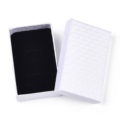 Rhombus Textured Cardboard Jewelry Boxes