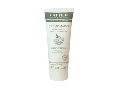 Cattier Ultra Nourishing Organic White Clay and Fiore d'Imperatoria Hand Cream 75ML