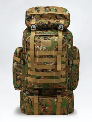Casual Multifunction Camo Tactical Backpack, Large Capacity Outdoor Travel Bag, Waterproof Travel Bag Backpack for Camping Ba...