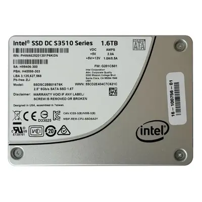 SSDSC2BB016T6K Intel S3610 Series 1.6TB Multi-Level Cell SATA 6Gb/s Endurance 2.5-Inch Solid State Drive