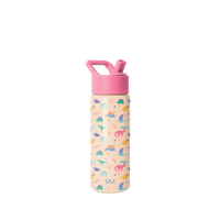 Summit 18oz Kids Water Bottle with Straw Lid - Vacuum Insulated, Reusable, Cupholder Friendly, Spill-Proof, BPA-Free
