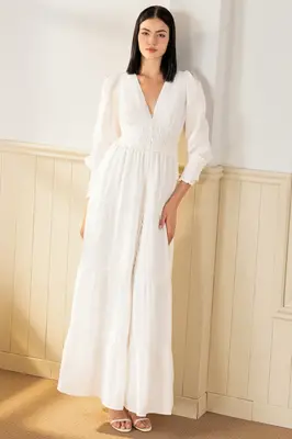 GEORGIA LINEN MAXI DRESS