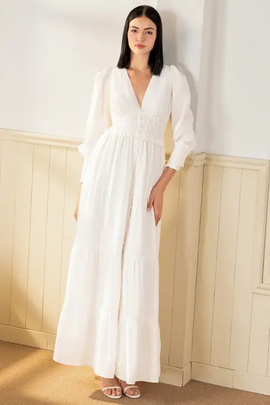 GEORGIA LINEN MAXI DRESS