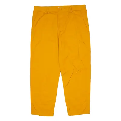 COS Pleated Womens Twill Trousers Orange Regular Tapered W36 L25