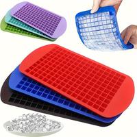 Silicone Ice Cube Mold, 1 Count 160 Grids Ice Cube Tray, Easy Release Small Ice Cube Tray for Chilling Whiskey Cocktail, Trav...