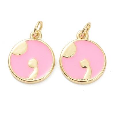 Brass Enamel Pendants