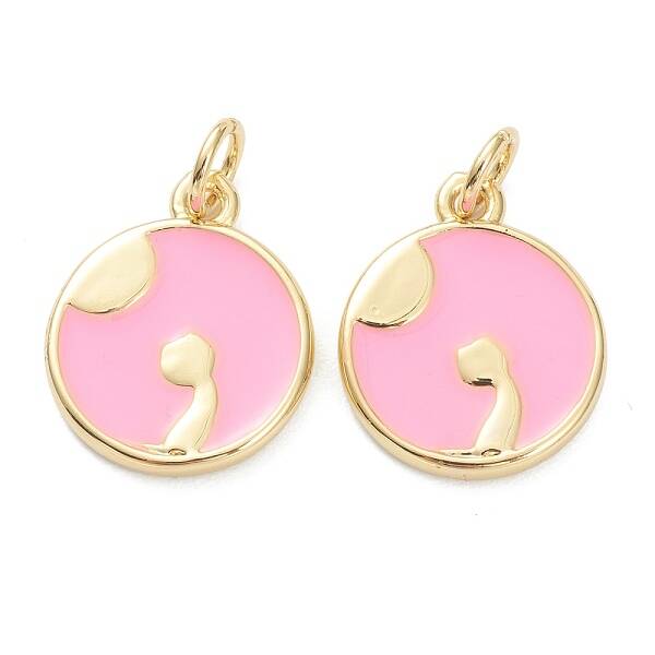 Brass Enamel Pendants