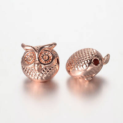 Owl Alloy Beads