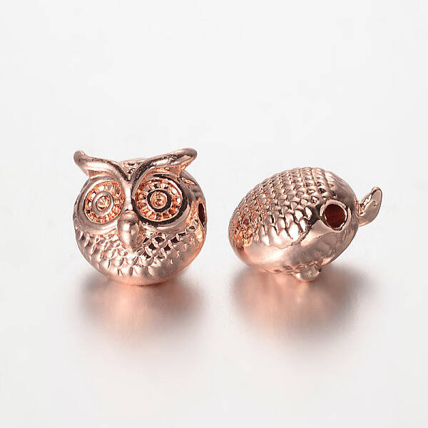 Owl Alloy Beads