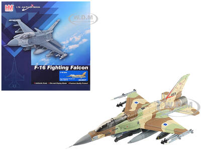 Lockheed F-16I Fighting Falcon Fighter Aircraft 455 Sufa 119 Squadron The Bat Israeli Air Force Air Power Series 1/72 Diecast...