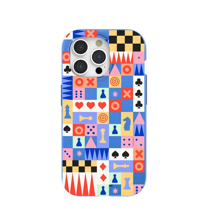 Electric Blue Playful Palette iPhone 15 Pro Case