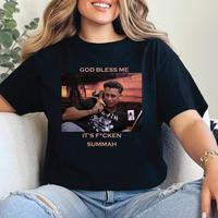 God Bless Me shirt, It's Fcken Summah, Jersey Shore Inspired Tee, Funny Graphic T-Shirt, Unisex Casual Wear, Perfect for Fans...