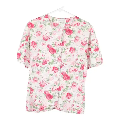 Le Mie Camicie Floral Top - Large Pink Viscose