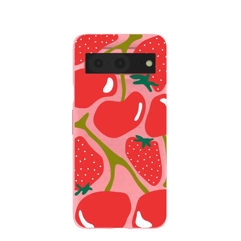 Bubblegum Pink Cherry Berry Google Pixel 8 Case