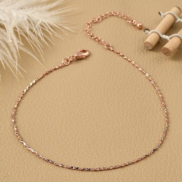 Brass Link Chain Bracelets for Women