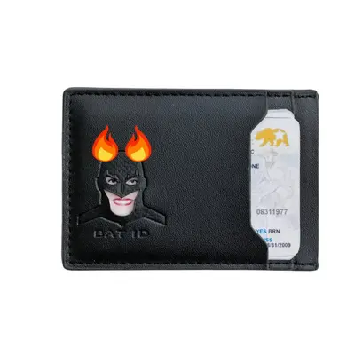 3-Tier Bat Hero Featuring ID Wallet, Driver License Holder,Unisex