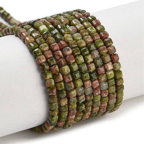Natural Unakite Beads Strands