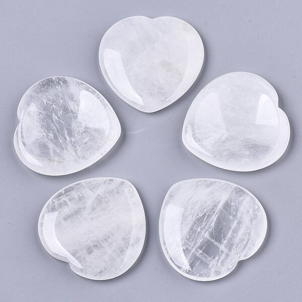 Natural Quartz Crystal Thumb Worry Stone