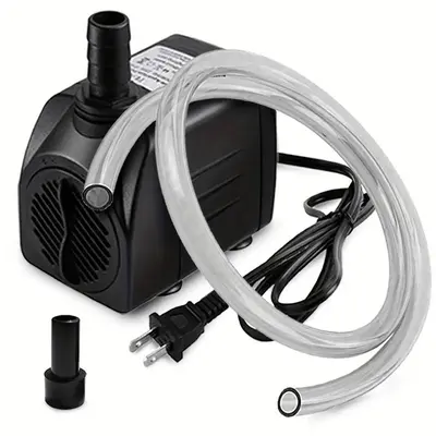 Powerful 10W Submersible Pump, Aquarium Pump with 160GPH Aquarium Flow Rate and 3.3 Feet Tubing for Aquariums, Fish Tanks, Po...