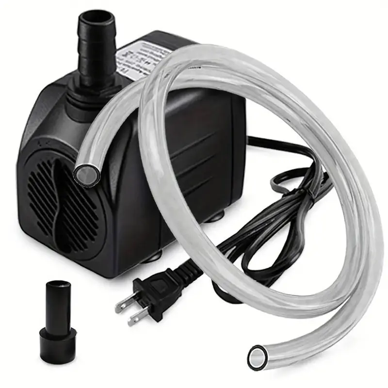 Powerful 10W Submersible Pump, Aquarium Pump with 160GPH Aquarium Flow Rate and 3.3 Feet Tubing for Aquariums, Fish Tanks, Po...