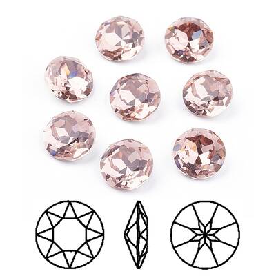 Pointed Back & Back Plated K9 Glass Rhinestone Cabochons